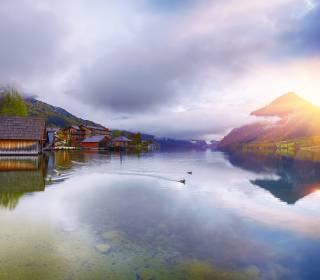 Grundlsee Boothäuser