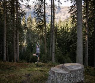 Yoga und Waldbaden im Salzburger Land